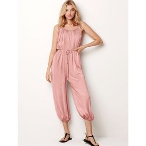Victoria’s Secret Solid Pink Satin Loose Fit Jumps